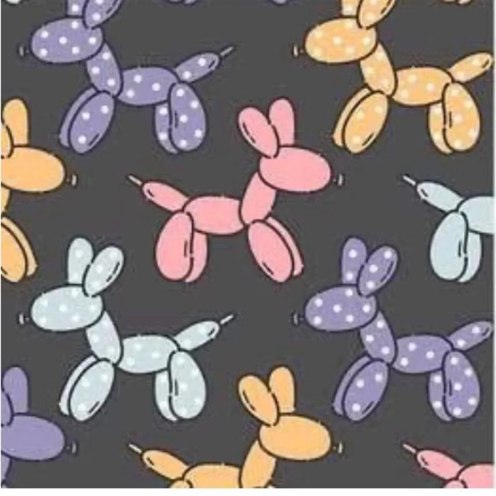 Boutique Balloon Animal Print Pet Bandana with Ruffle Trim
